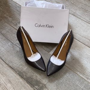 Calvin Klein Gray Heels